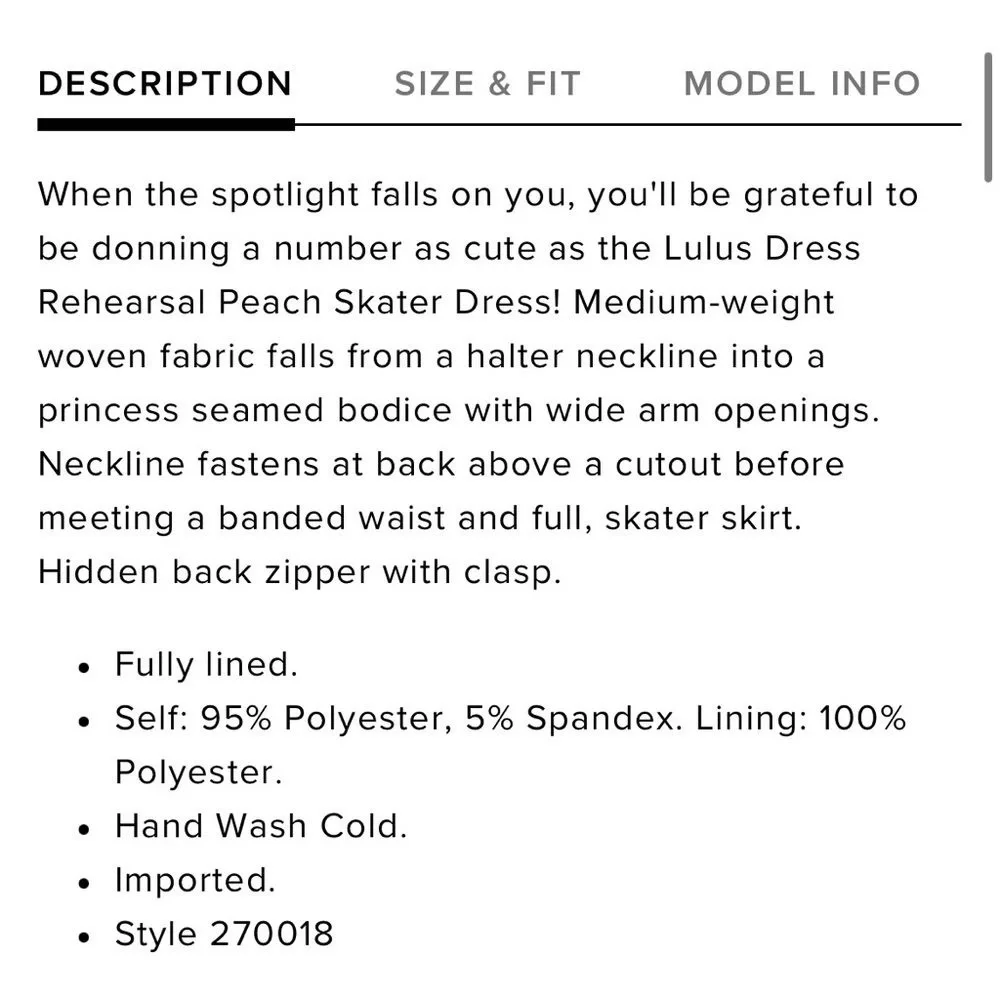 Lulu’s Dress Rehearsal Skater Dress Size Large - Picture 14 of 15